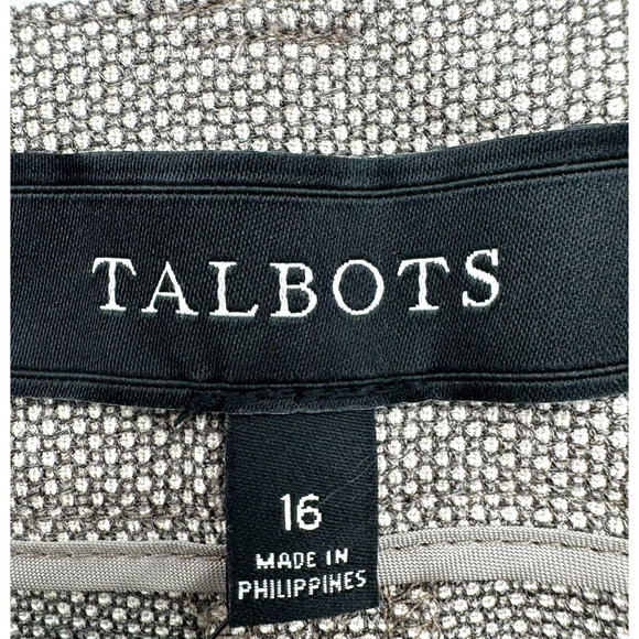 TALBOTS NWT Women's 16 Tan Heritage Straight Leg Trousers Pants Pockets Career - Picture 5 of 10